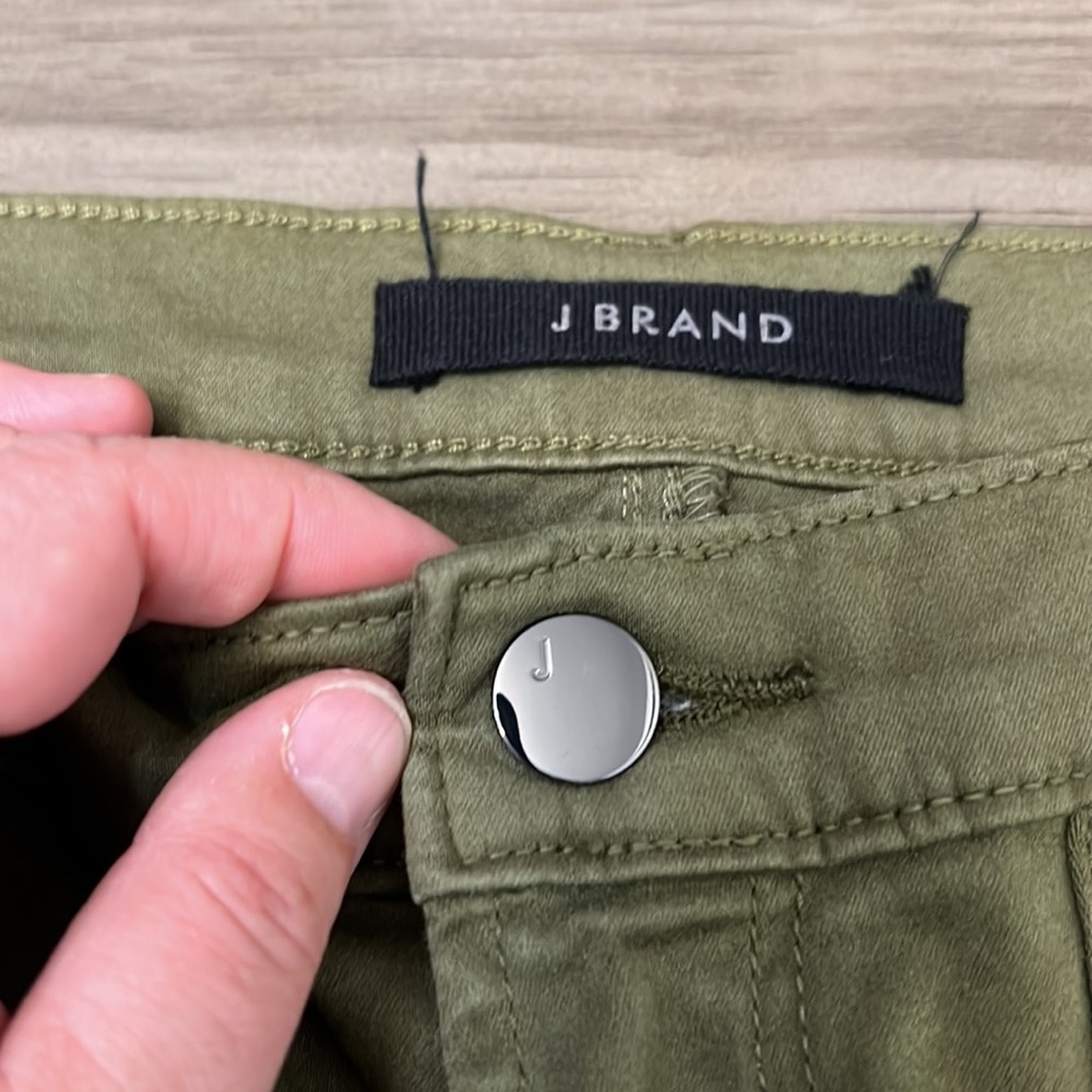 J BRAND ARKIN GREEN ZIP ANKLE UTILITY JOGGER PANTS SIZE 26 - Picture 8 of 16